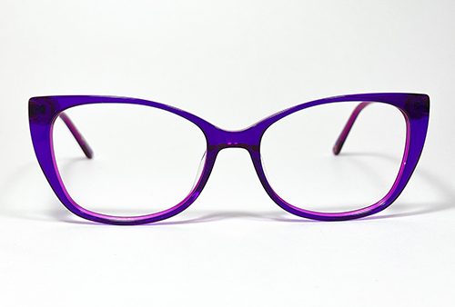 montura acetato agatado color morado